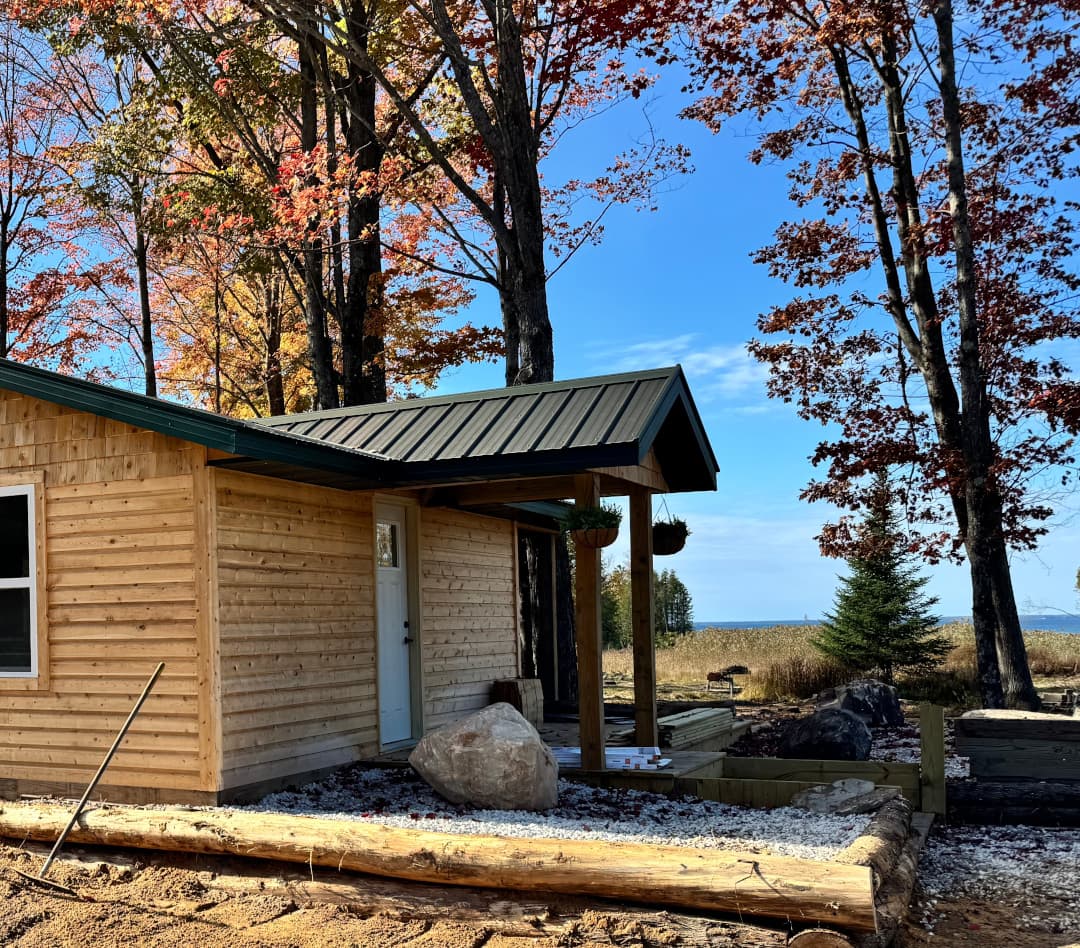 Sunset Cove Cabin with waterfront view